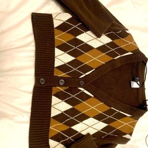Fall aesthetic brown vest y2k dark coquette